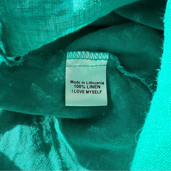 Flax Linen Shift Dress Size Medium - Picture 5 of 6